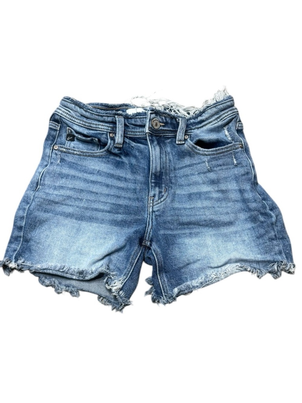 KanCan Women's Distressed High-Rise Denim Shorts Size Medium
